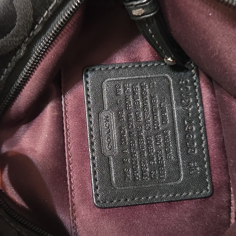 Y2K Style! Coach Black Shoulder Bag Small - Picture 5 of 8